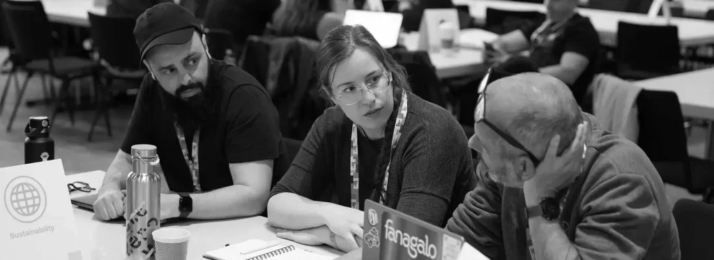 WordPress Sustainability Team at WordCamp Europe in 2025.